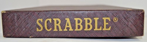 Juego de mesa Scrabble 1953 de colección Selchow & Righter granate COMPLETO Family Word Fun - Imagen 3 de 10