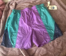 Vintage NOS Jantzen Swim Trunks Shorts Men's Colorblock USA Made Size L NEW