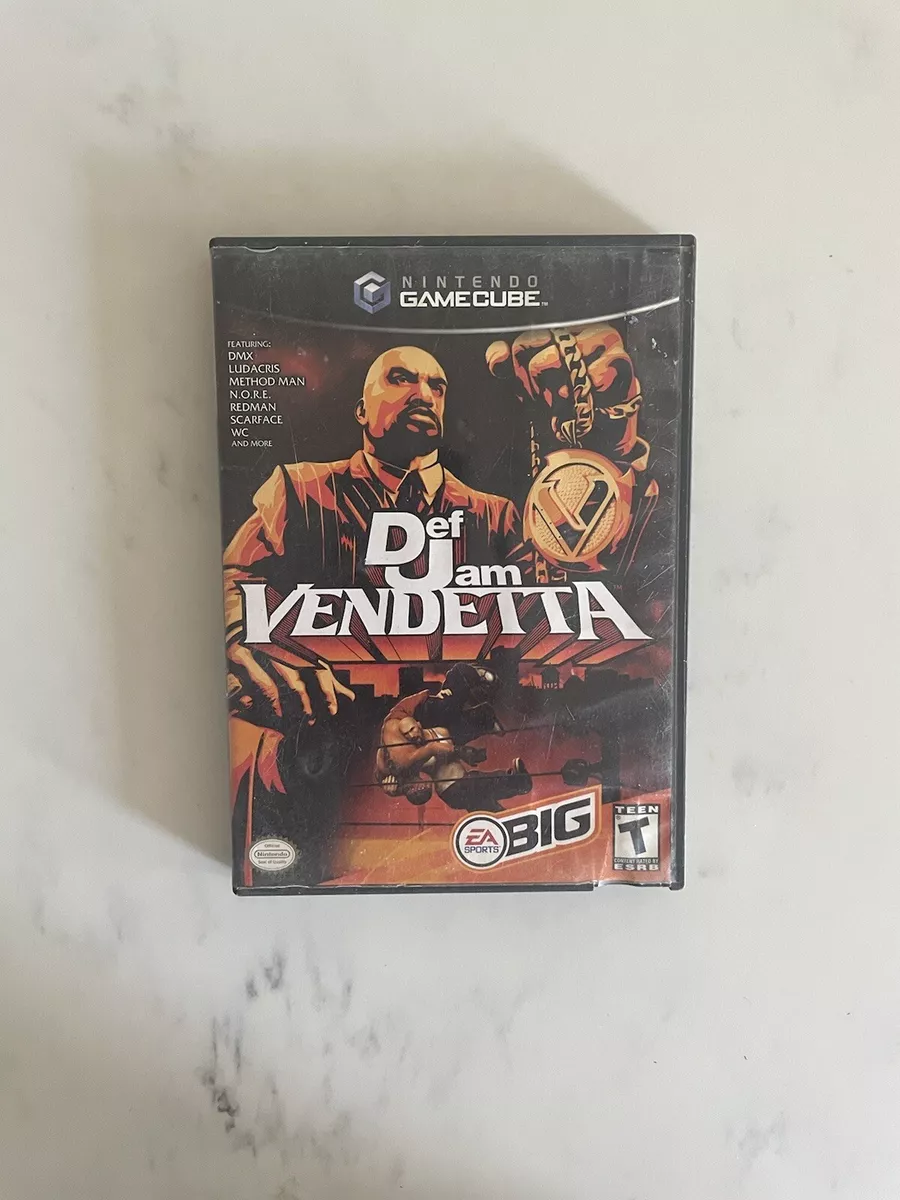 NINTENDO GAMECUBE - DEF JAM: VENDETTA Game COMPLETE Scarface METHOD MAN  Tested