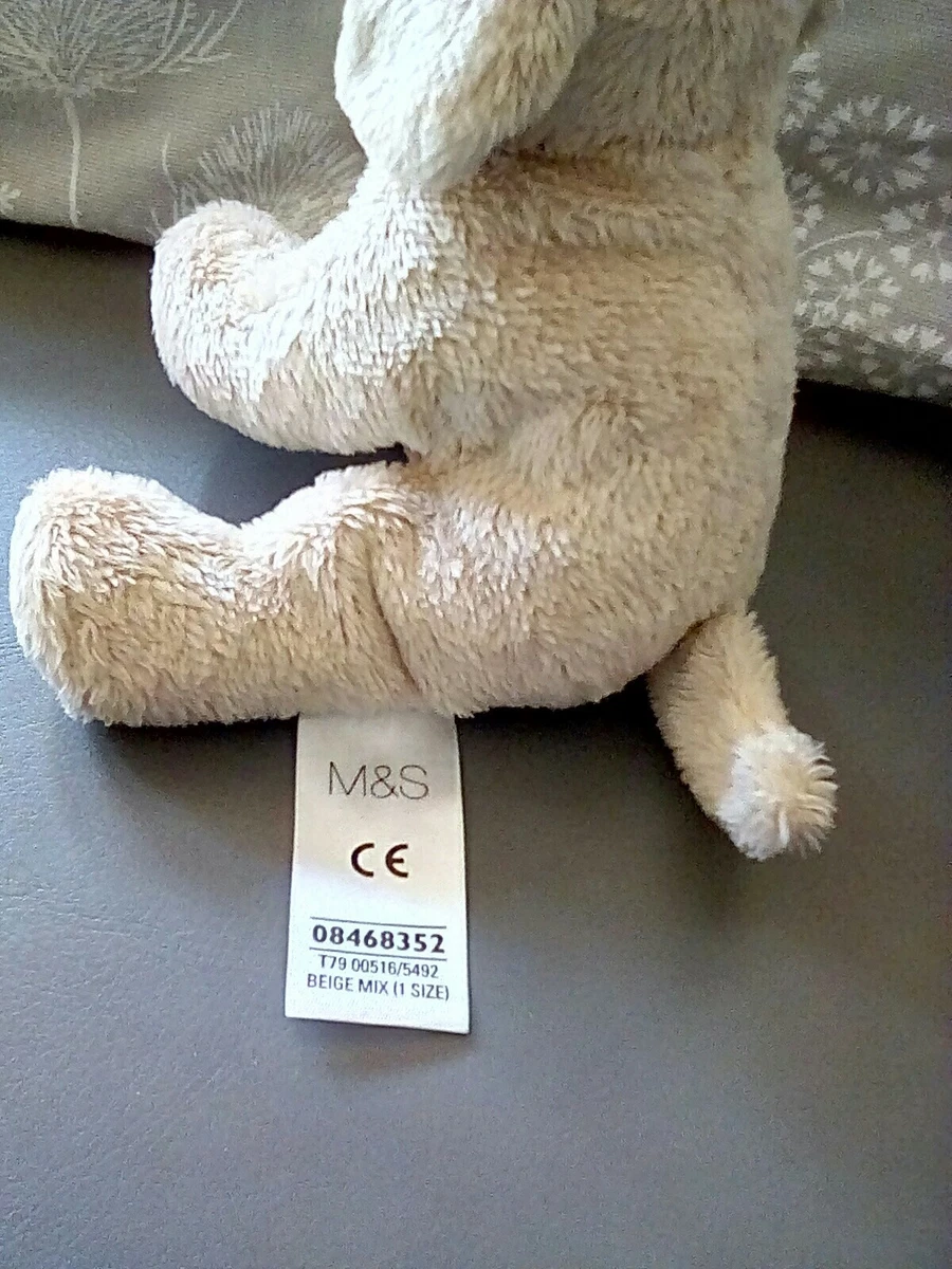 M S SOFT TOY BEANIE DOG Plush 08468352 Puppy Marks And Spencers VGC clean used