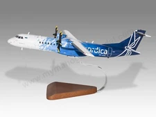ATR 72-600 Nordica Desk Wood Airplane New Model Small Scale 1/100