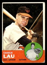 1963 Topps CHARLIE LAU #41 GD Baltimore Orioles