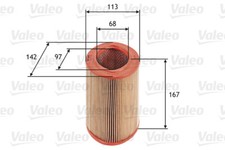 VALEO (585623) Luftfilter für CITROEN PEUGEOT