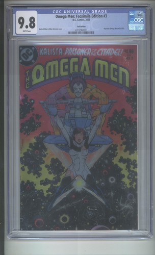Omega Men #3 Facsimile Reprint Foil Variant CGC 9.8  1st Lobo