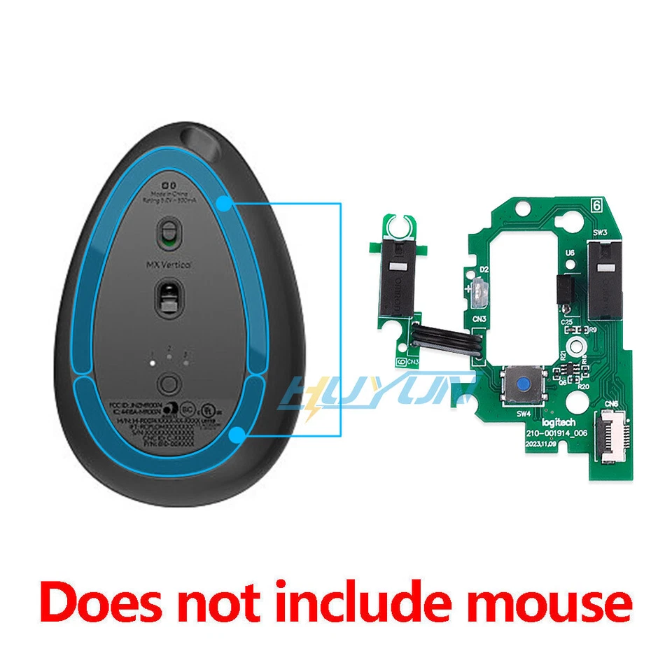 Encoder Wheel Scroll Switch Button Board für Logitech MX Vertical Mouse - Bild 2 von 4