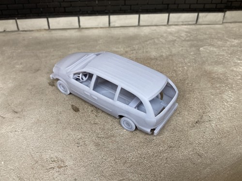 1/64 Scale 3D Printed Dodge Caravan Demolition Derby Minivan For Diecast Diorama - Imagen 7 de 18