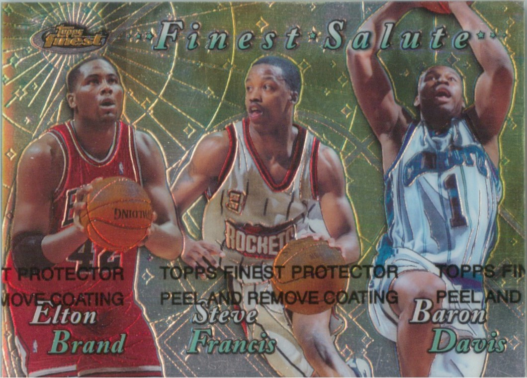 1999-00 FINEST SALUTE ROOKIE DRAFT PICKS DAVIS ODOM FRANCIS BRAND #FS2 ...