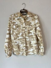 New York and Company Womens Blouse Medium Casual Multicolored