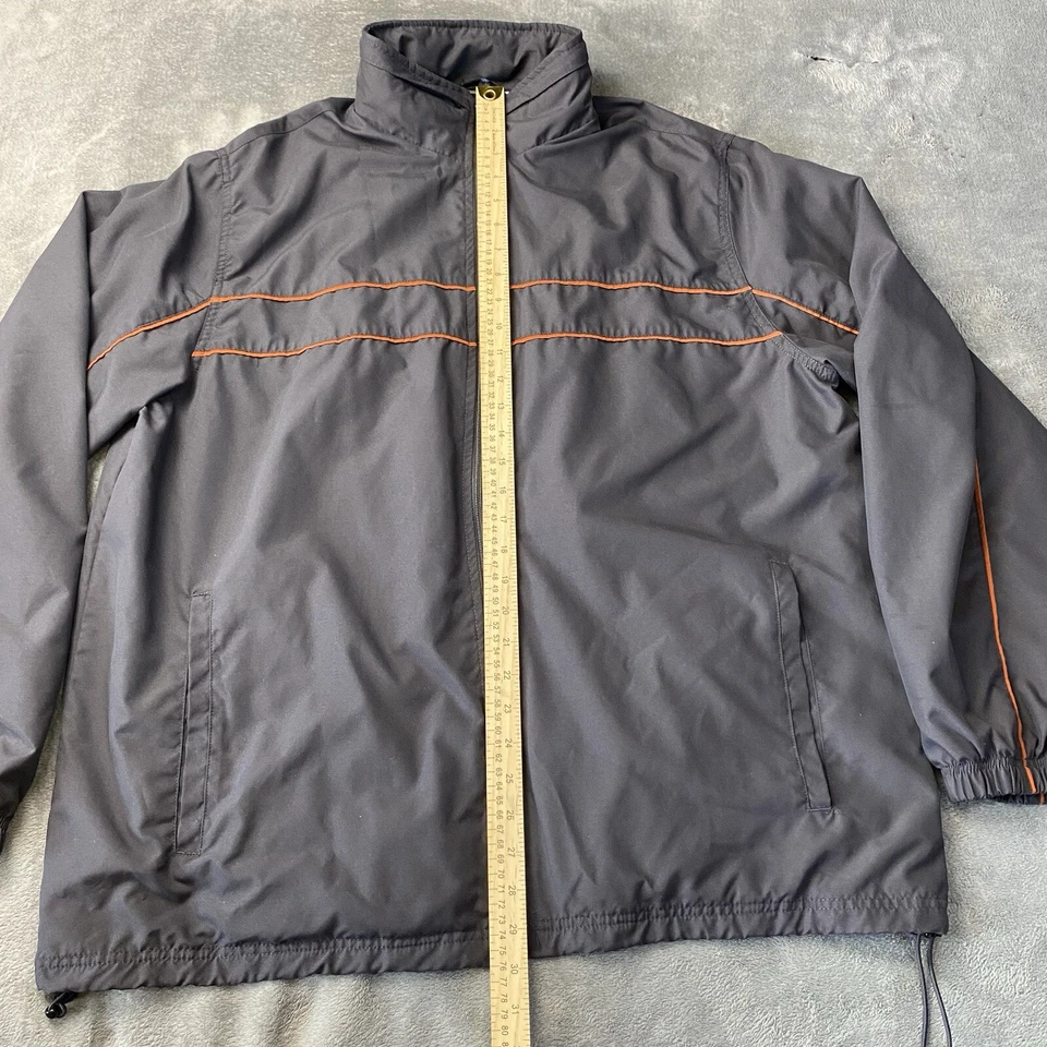 Tek Gear Jacket Mens XL Windbreaker Performance Outdoor Zip Mesh Lined Hoodie - Image 3 of 4