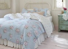 Chic Home 8 Piece Bella Rose Embroidered Comforter Set Queen Blue For Sale Online Ebay