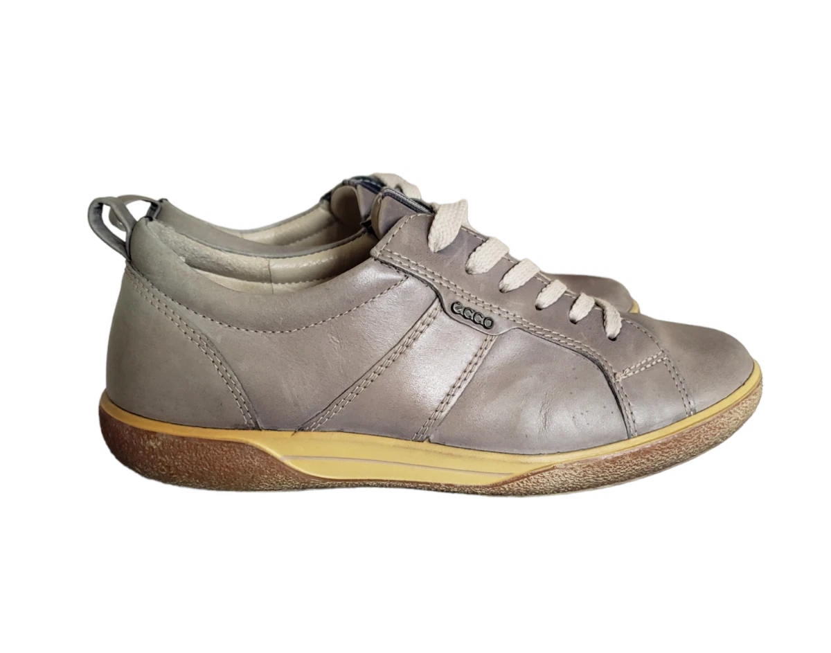 glide Søjle Opiate ECCO Chase Tie Oxford Lace Up Gray Leather Sneaker Women&#039;s Size 36 US  5.5-6 | eBay