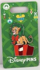Disney Parks Simba Wreath Holiday Christmas Trading Pin Lion King - NEW
