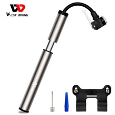 WEST BIKING 120PSI Bicycle Pump Cycling Tire Inflator Mini Portable Bike Pump