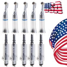 1/5PCS Dental Low Slow Speed Handpiece Contra Angle /Air Motor 4 Hole /Latch Bur