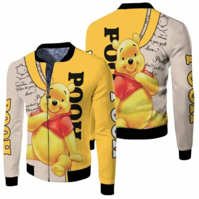 #ad Never Too Old For Pooh Bear Winnie The Pooh Halloween Xmas Bomber Jacket $45.89