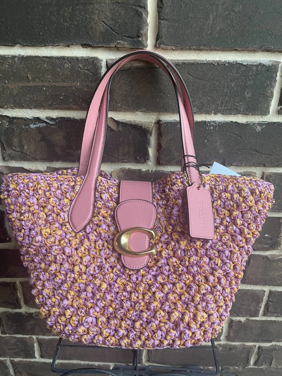 Coach cheap straw tote