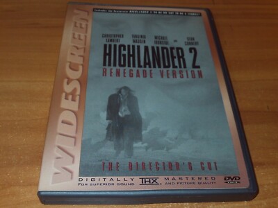 Highlander 2: The Quickening (DVD, 1998 Renegade Version Directors Cut)