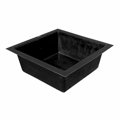 GFKBecken eckig Fertigteich Kunststoff Teich E150 150 x 150 x 45 cm