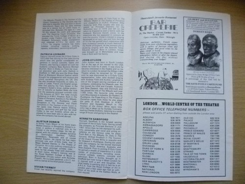 D'Oyly Carte GILBERT & SULLIVAN OPERAS 1979-THE PIRATES OF PENZANCE & THE MIKADO - Picture 5 of 5