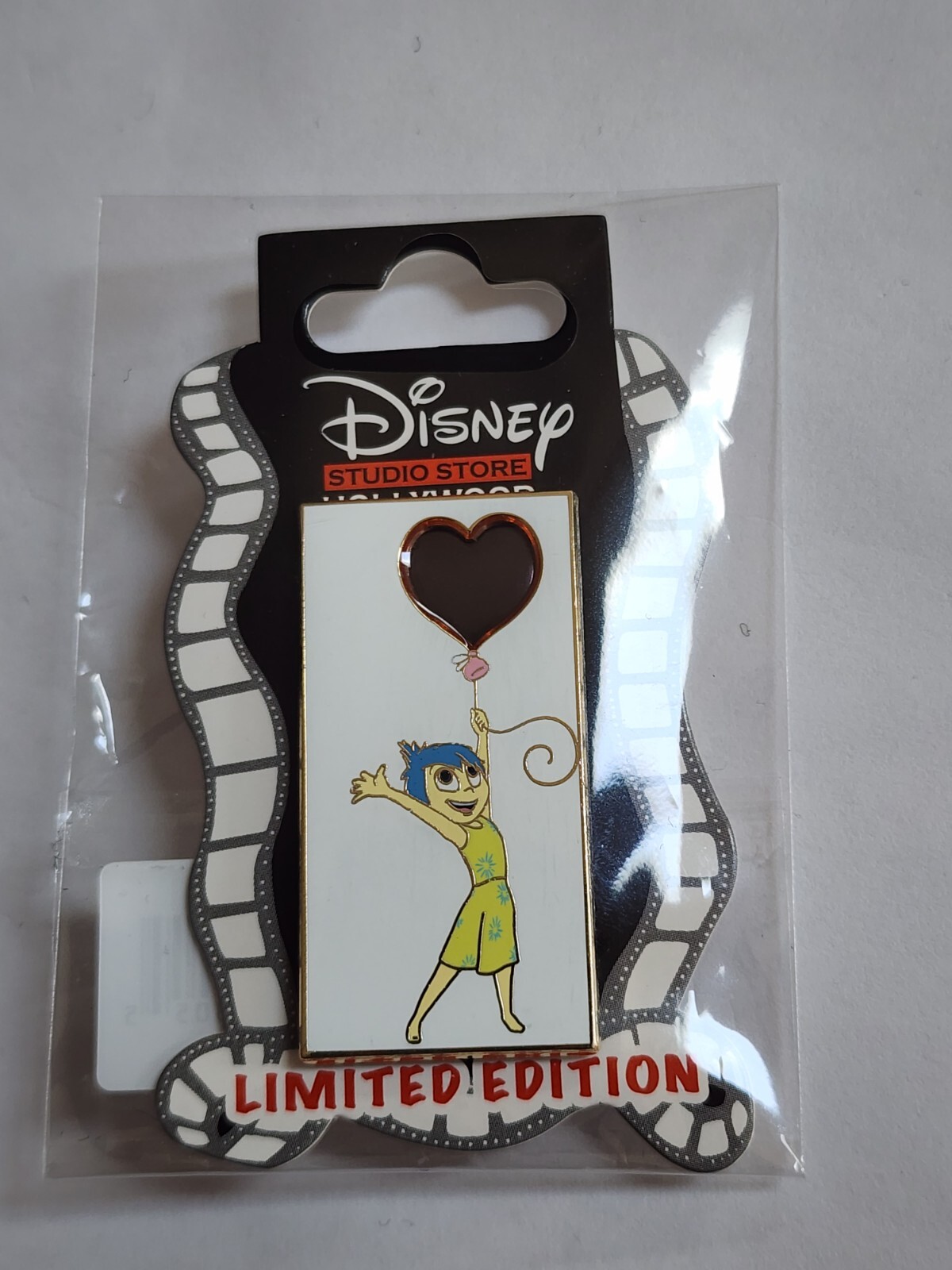 Disney Pin DSF DSSH Valentine Stained Glass Inside Out Joy LE 400