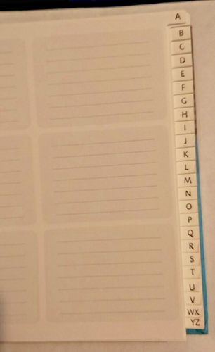 Nueva libreta de direcciones de archivo The Art ADAB1 azul y marrón geométrica - Imagen 7 de 9