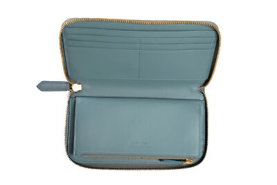 Burberry★素敵！Dusty Teal Blue Textured Leather Wallet Burberry Women's Dusty Teal Blue Textured Leather Wallet | eBay