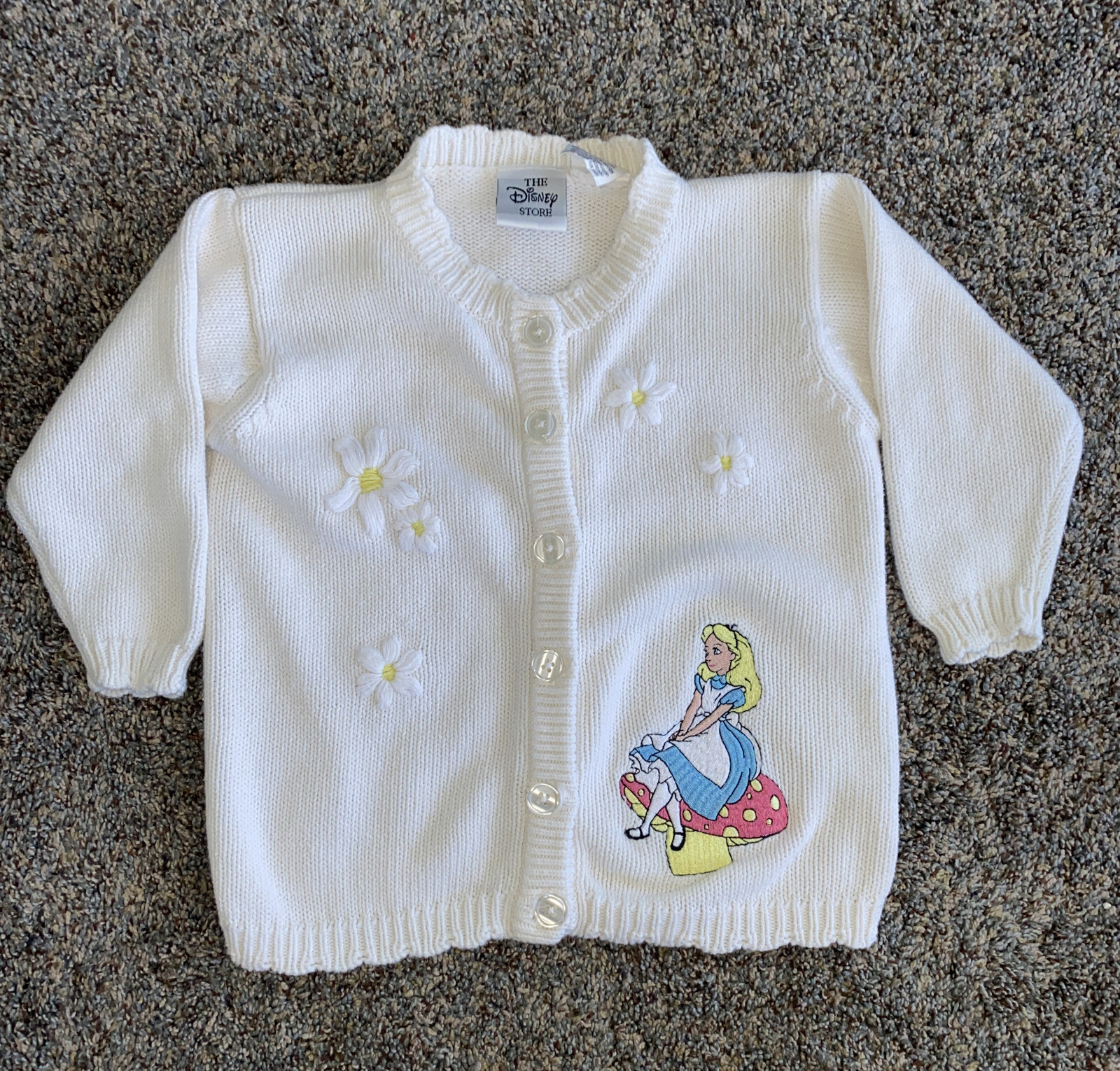 White Cardigan Sweater Girls 4T 