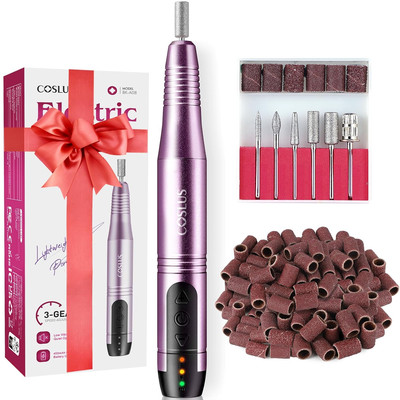 Cordless Nail Drill Electric File: Professional for Acrylic Gel Dip Powder Nails