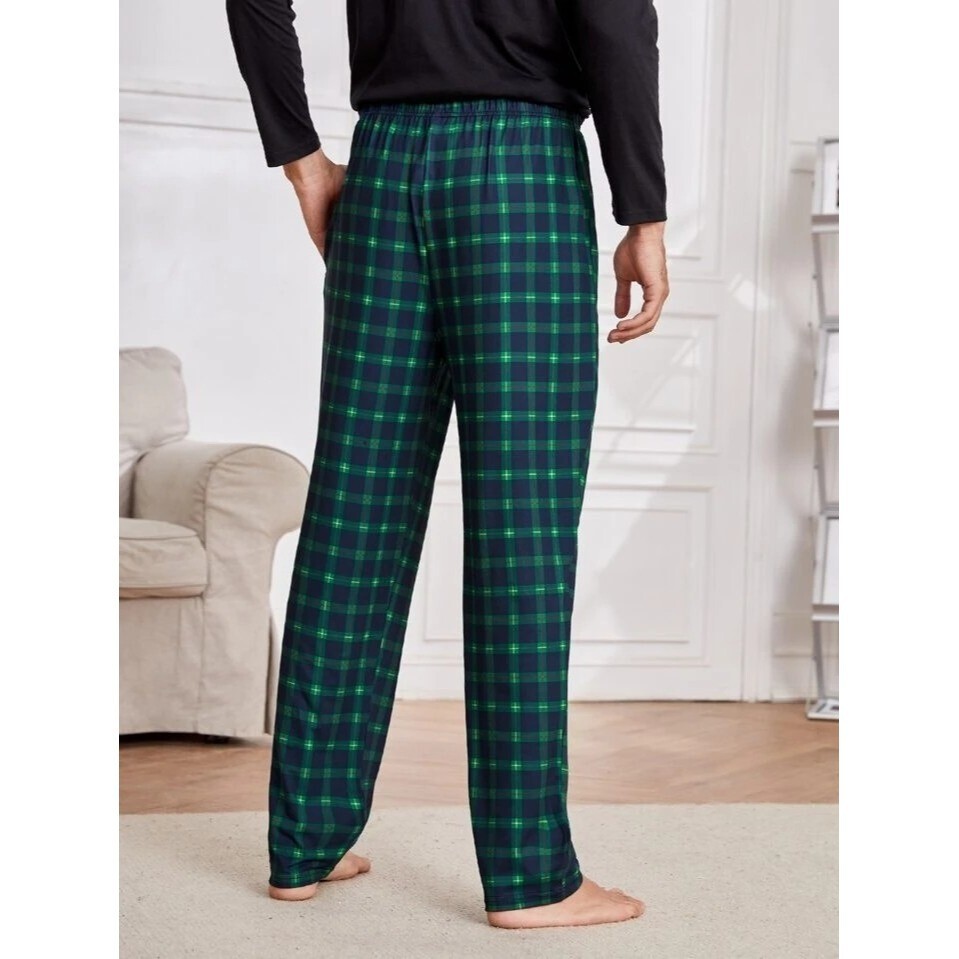 Pantalon de pyjama homme imprimé à carreaux SHEIN taille L neuf