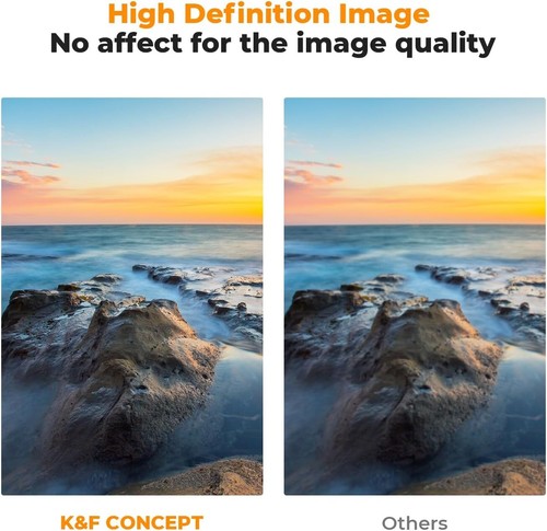 K&F Concept 5in1 Magnetic Lens Filter Kit CPL+ ND8+ ND64+ Lens Cap+ Adapter Ring - Picture 42 of 78