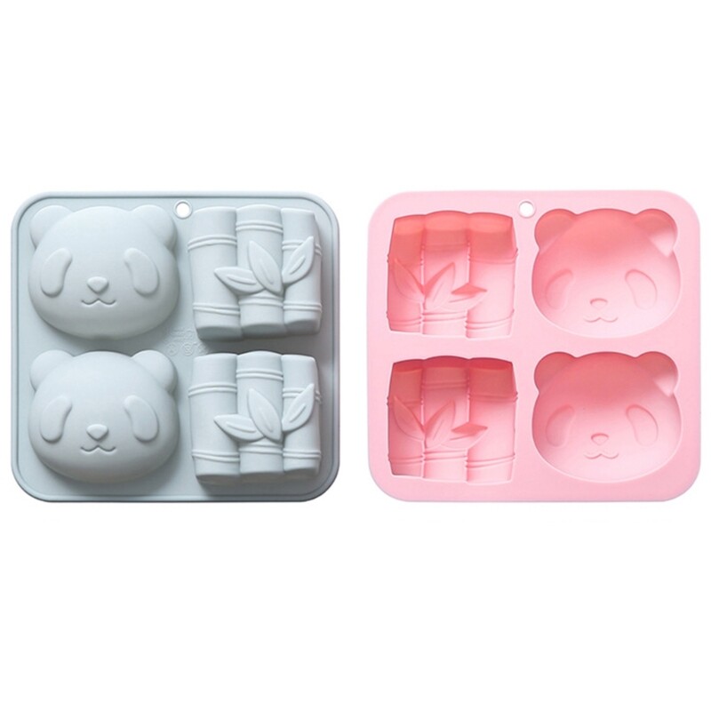 Panda Bamboo Silicone Mold Cake Decorating Tool for Making Candy