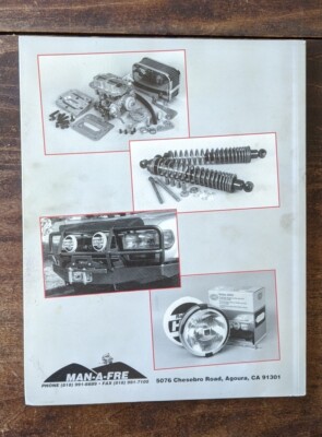 Vintage MAN-A-FRE Toyota Land Cruiser Parts & Accessories Catalog