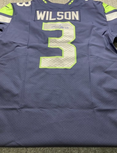 Signed Russell Wilson Seahawks Jersey PSA/ DNA. NFL Auction Authentic - Picture 2 of 2