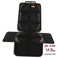 Car Seat Protector, 1 Pack, Thickest Padded 600D Fabric Padding, 1 Pack Black