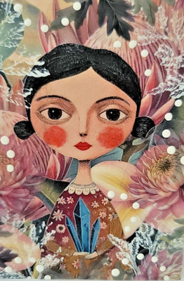 ACEO Whimsical Collage Mixed Media One of a Kind Original Art Gift