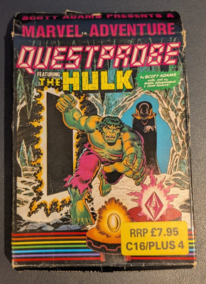 The Hulk C16/+4 Questprobe Adventure International Commodore 16 Plus 4 funktionstüchtig