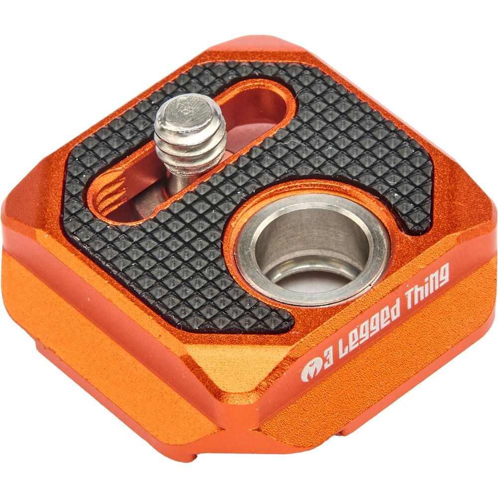 3 Legged Thing AXIS QD4PD Peak Design Compatible Quick Release Plate - Orange