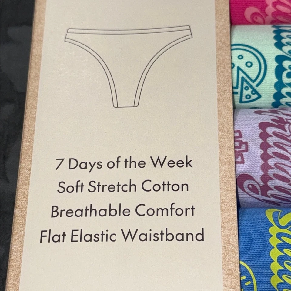 No Boundaries Mujer Talla Grande XXXL (22) Tanga Mediano 7 Días de la Semana Nuevo Con Etiquetas Foto 2 de 4