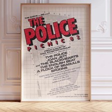 The Police Picnic 82 Vintage Concert Toronto Music Event Poster