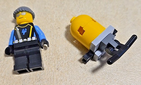 Retired Lego 7774 Aqua Raiders Crab Crusher 1 Figure Partial Set NO Manual Box