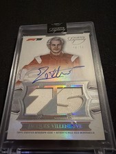 2025 Topps Dynasty Formula 1 F1 Jacques Villeneuve 75th Patch Auto Silver 10/10