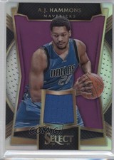 2016-17 Panini Select Rookie Swatches Purple Prizm 45/99 AJ Hammons #1 0a1