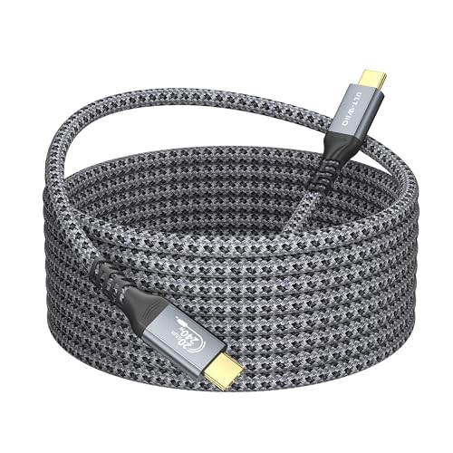 240W USB C to C Cable 20Gbps 4K Video 5m Fast Charging Thunderbolt 3/4 image 2