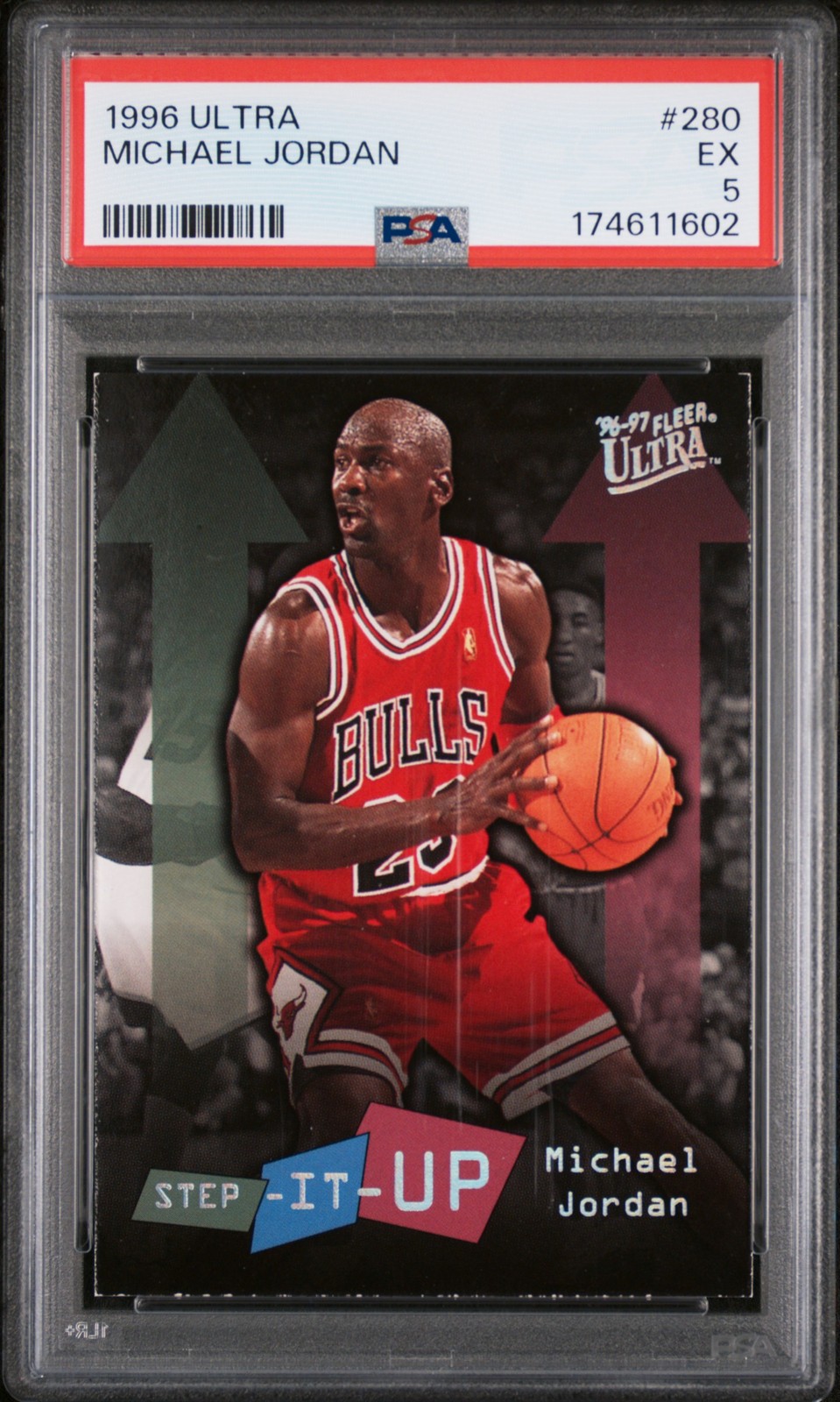1996 FLEER ULTRA #280 MICHAEL JORDAN PSA 5