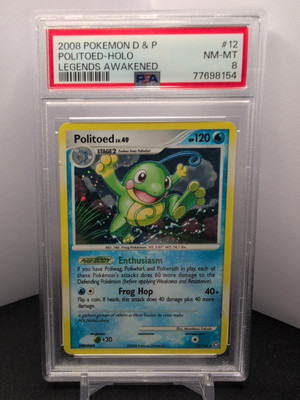 Pokemon Politoed 12/146 | PSA 8 | Englisch | Legends Awakened