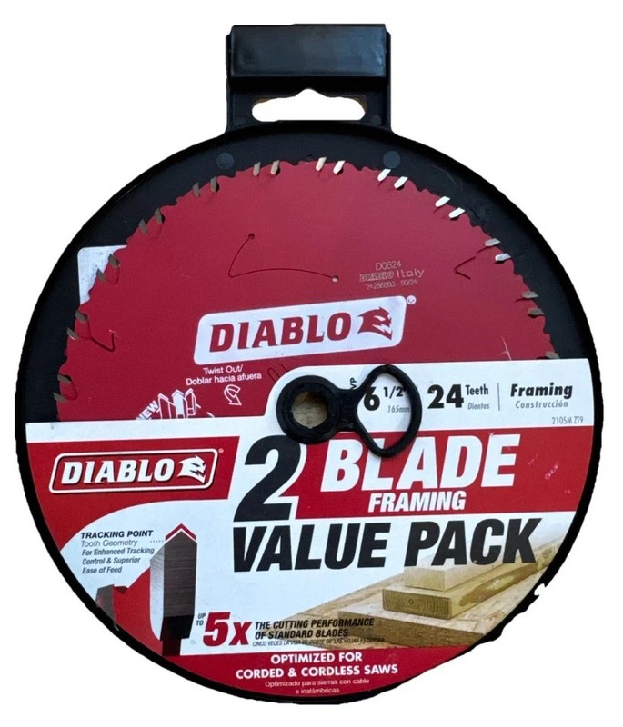 Diablo 6.5" 24-Tooth Framing Saw Blade