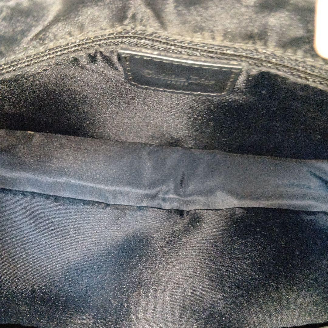 Christian Dior Shoulder Bag Canvas Leather Navy Beige From Japan Authentic thumbnail 16
