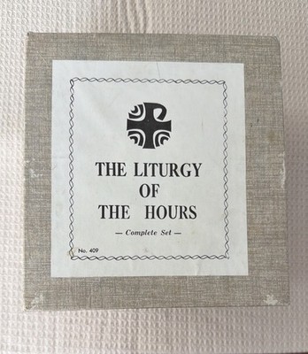 Liturgy of the Hours Complete 4 Volume Set Catholic Prayer Books Leather Gold