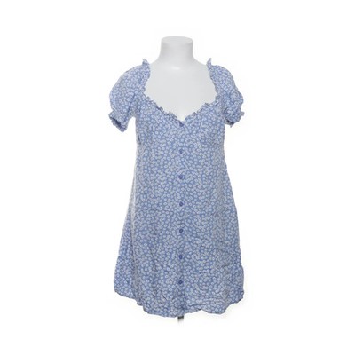 NLY Trend, Kleid, Größe: 40, Blau/Weiß, Viskose, Blumen, Damen #Yyb