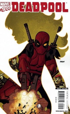 Deadpool Number 900 #900A Johnson White border FN 2009 Stock Image